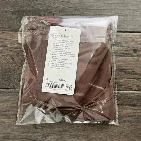 Lululemon License to Train High-Rise Short 4" Dark Oxide - Picture 11 of 11